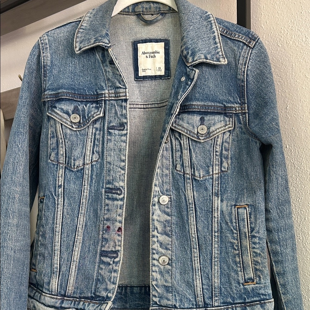 Abercrombie & Fitch Light Blue Denim Jacket